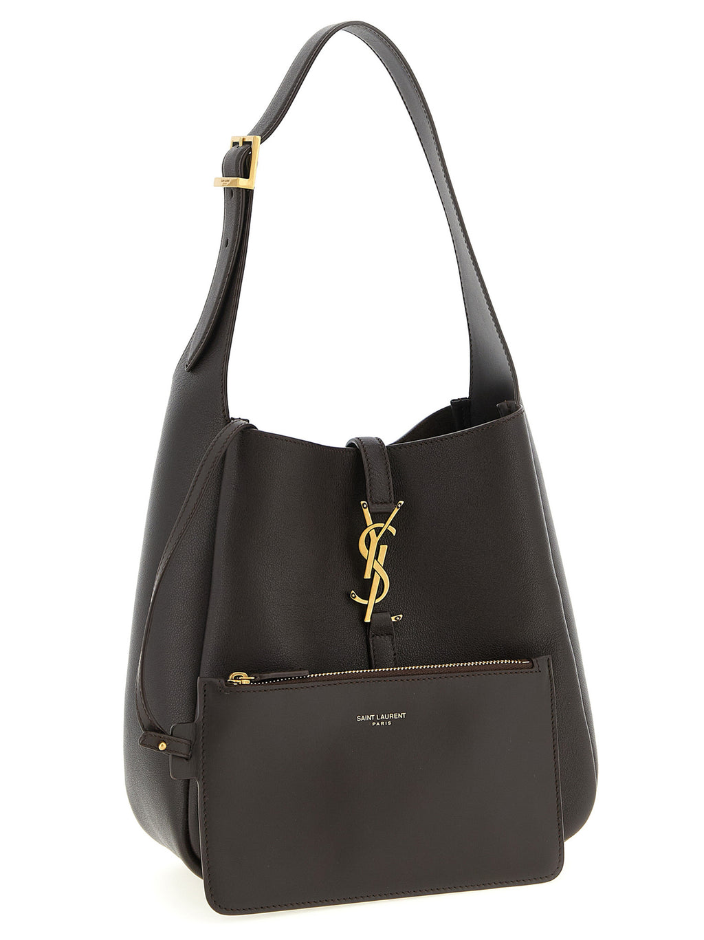 Saint Laurent Brown Calfskin Shoulder Bag (Ref. SA326152BM) - Back view