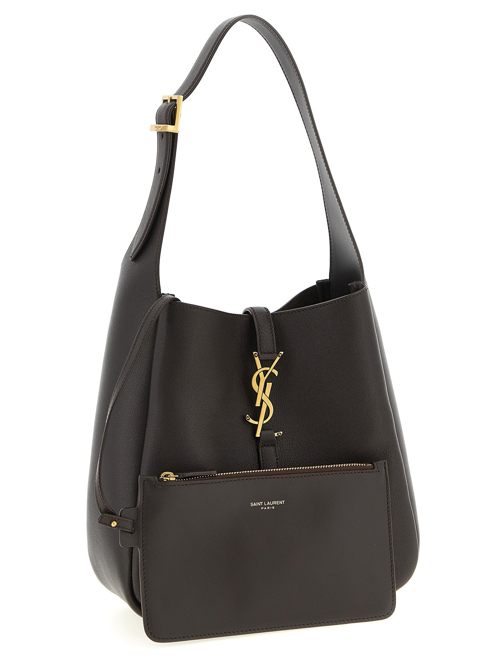 Saint Laurent Brown Calfskin Shoulder Bag (Ref. SA326152BM) - Back view