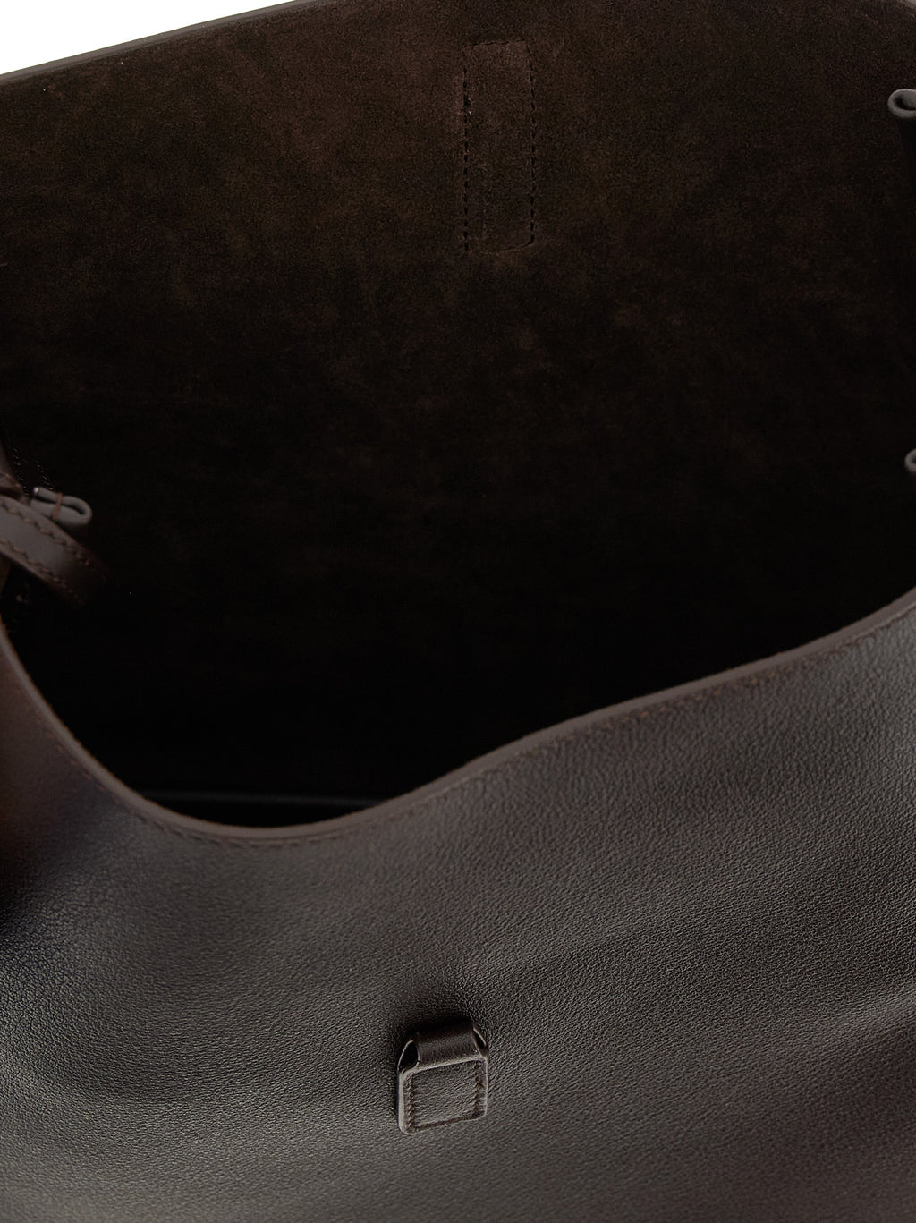 Saint Laurent Brown Calfskin Shoulder Bag (Ref. SA326152BM) - Detail view