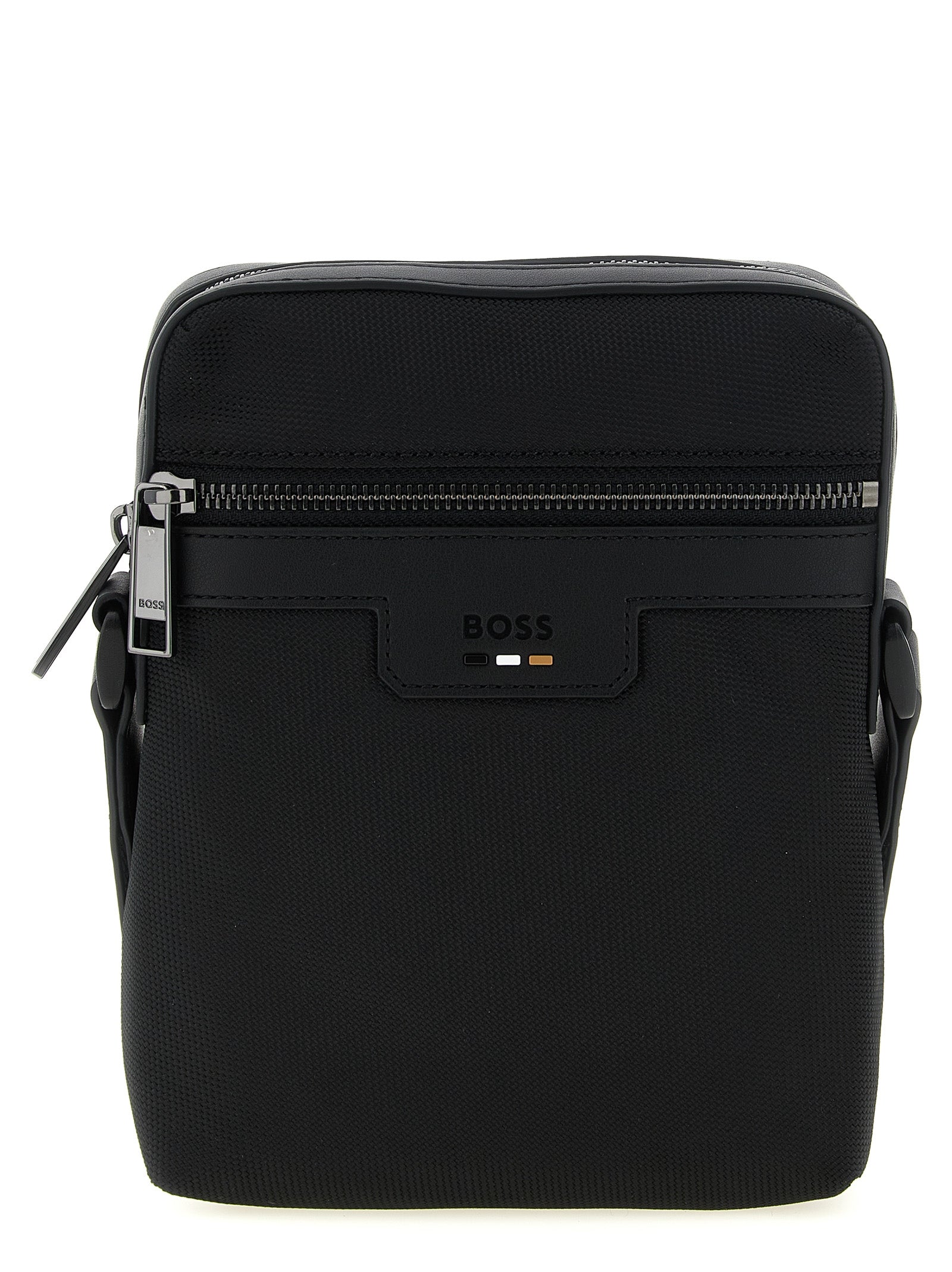 Hugo Boss Black Polyester Crossbody Bag - Front view