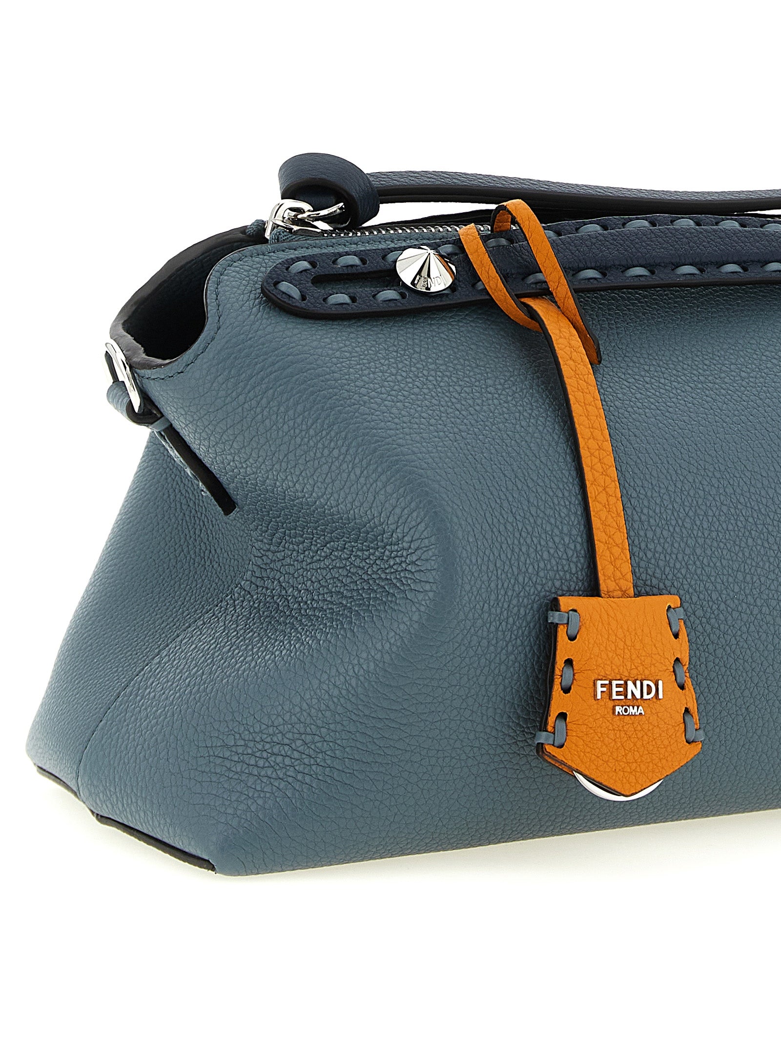 Fendi Blue Calfskin Handbag (Ref. FE328622BM) - Back view