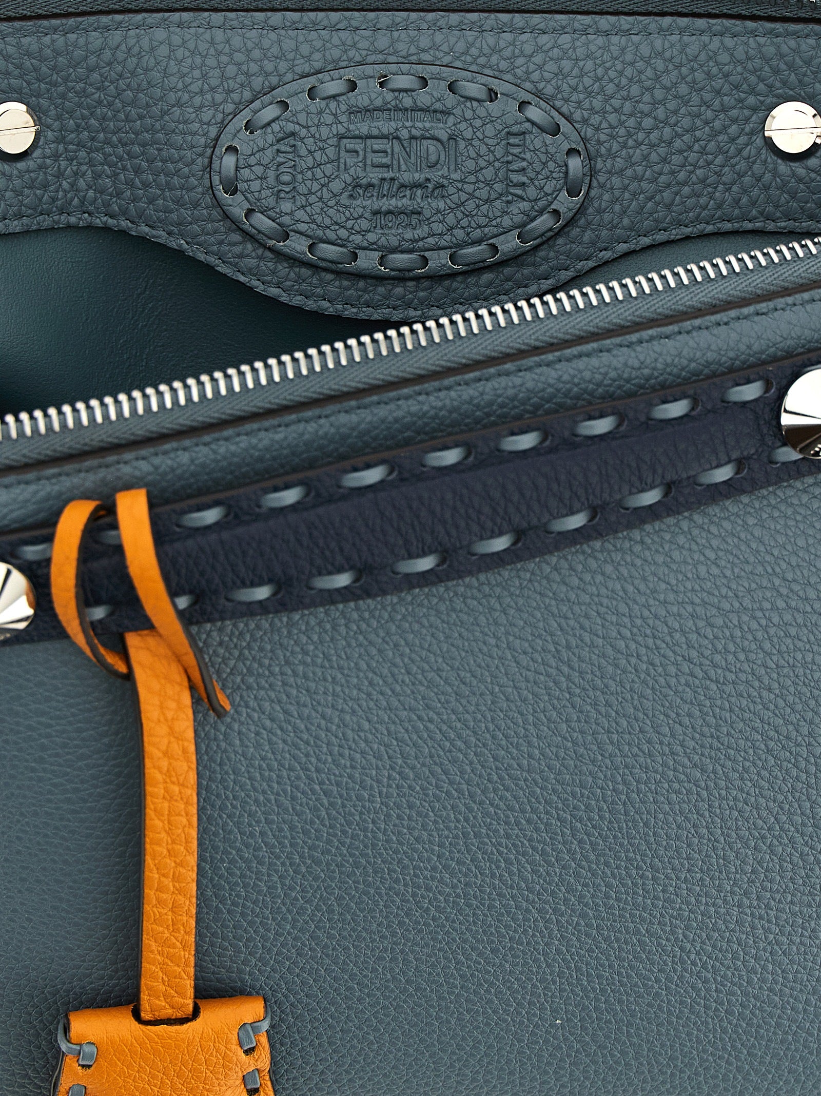 Fendi Blue Calfskin Handbag (Ref. FE328622BM) - Detail view