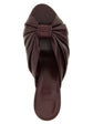 Fendi Bordeaux Lamb Leather Platform Sandals - Detail view