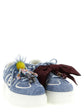 Fendi Blue Calfskin Platform Sneakers - Back view