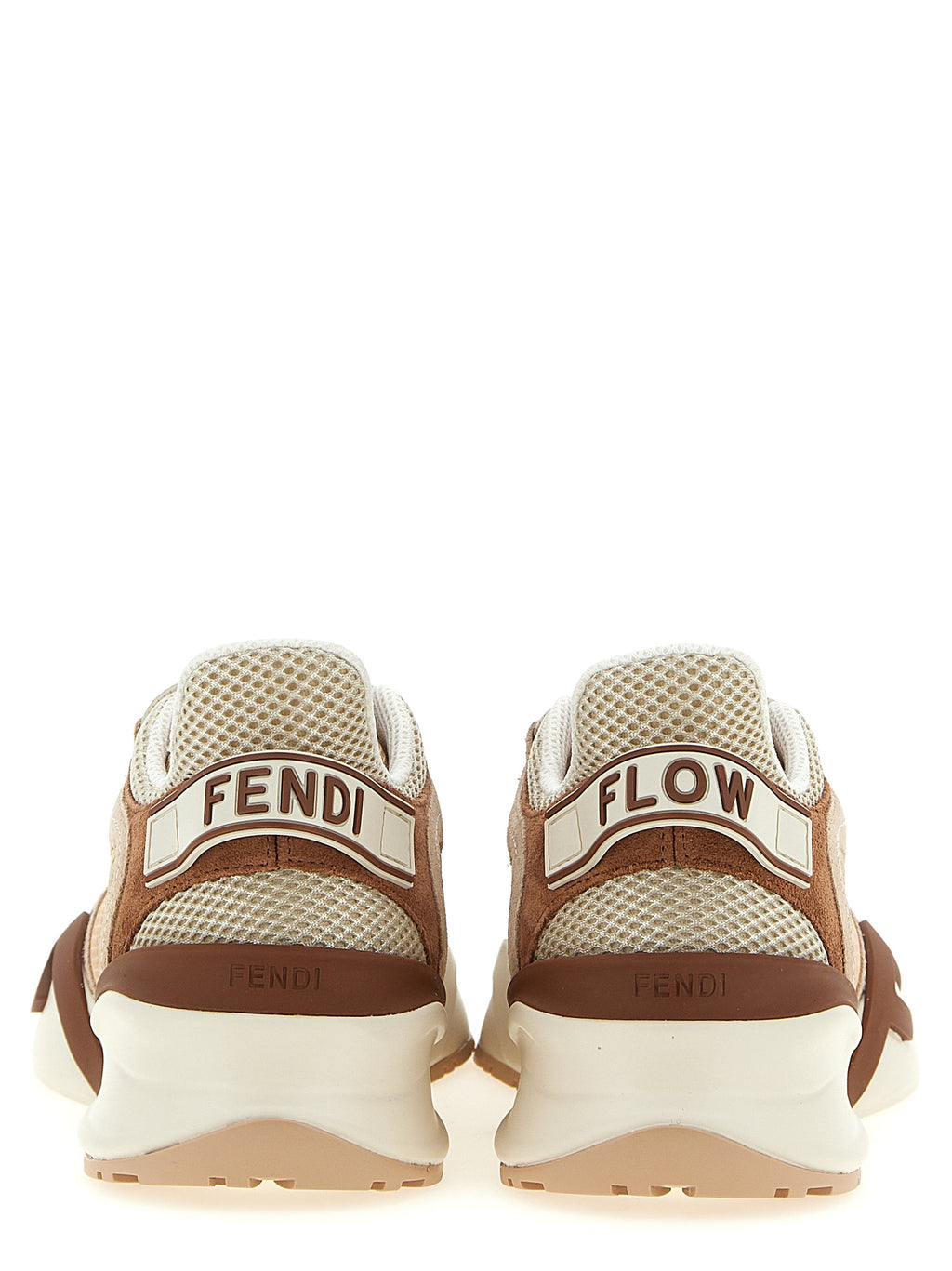 Fendi Flow Mesh Suede Sneakers - Side view