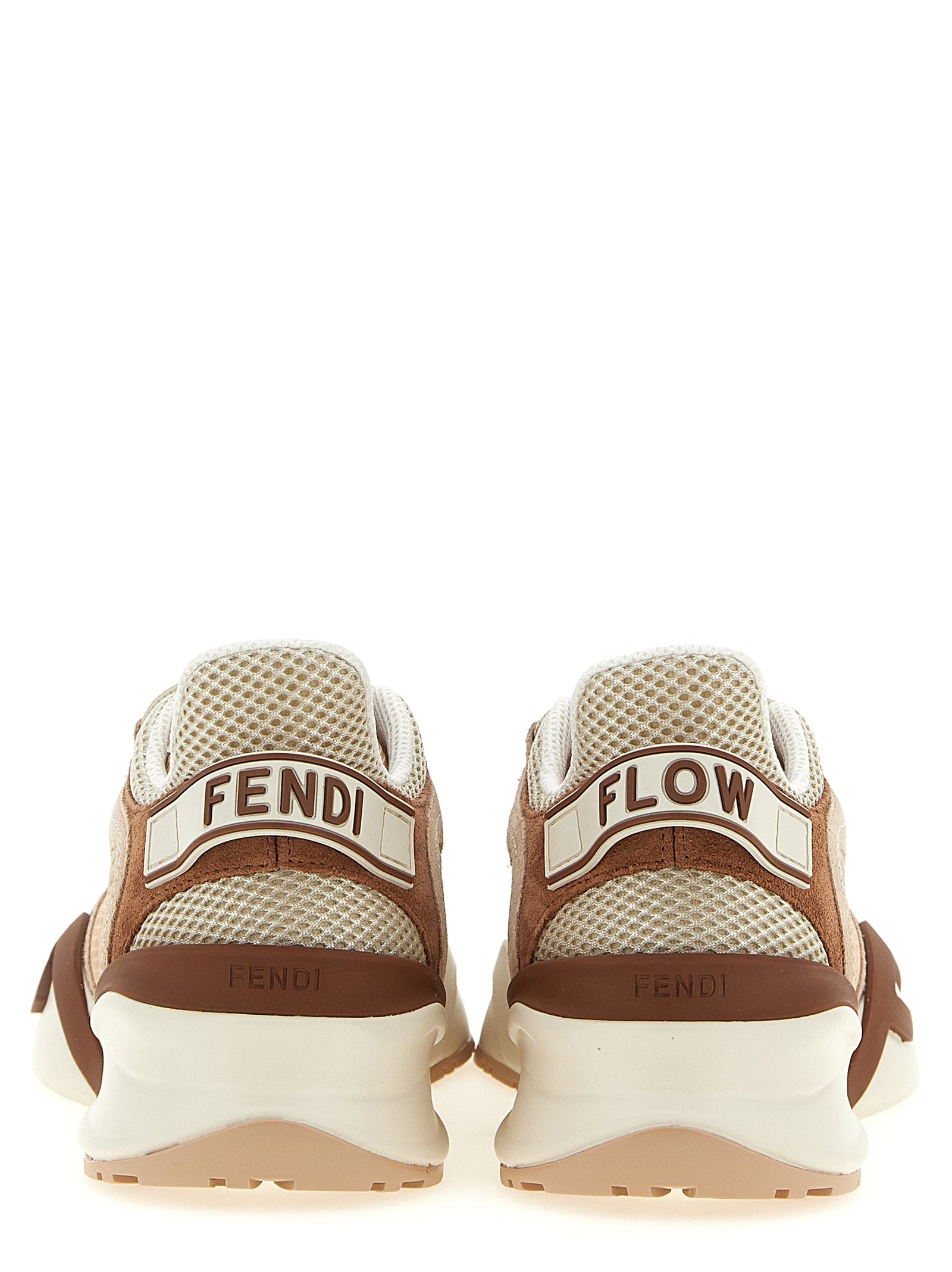 Fendi Flow Mesh Suede Sneakers - Side view