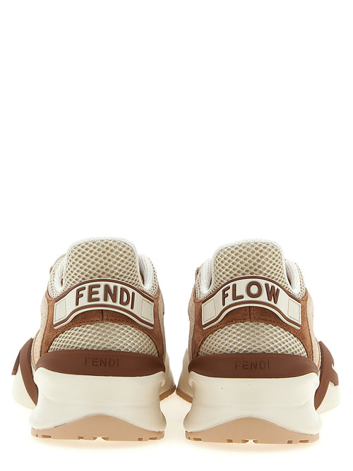 Fendi Flow Mesh Suede Sneakers - Side view