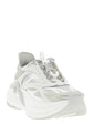 Fendi F-Light Mesh Leather Sneakers - Side view
