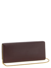 Saint Laurent Bordeaux Calfskin Clutch Bag - Side view