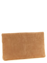 Saint Laurent Brown Lamb Leather Clutch Bag - Side view