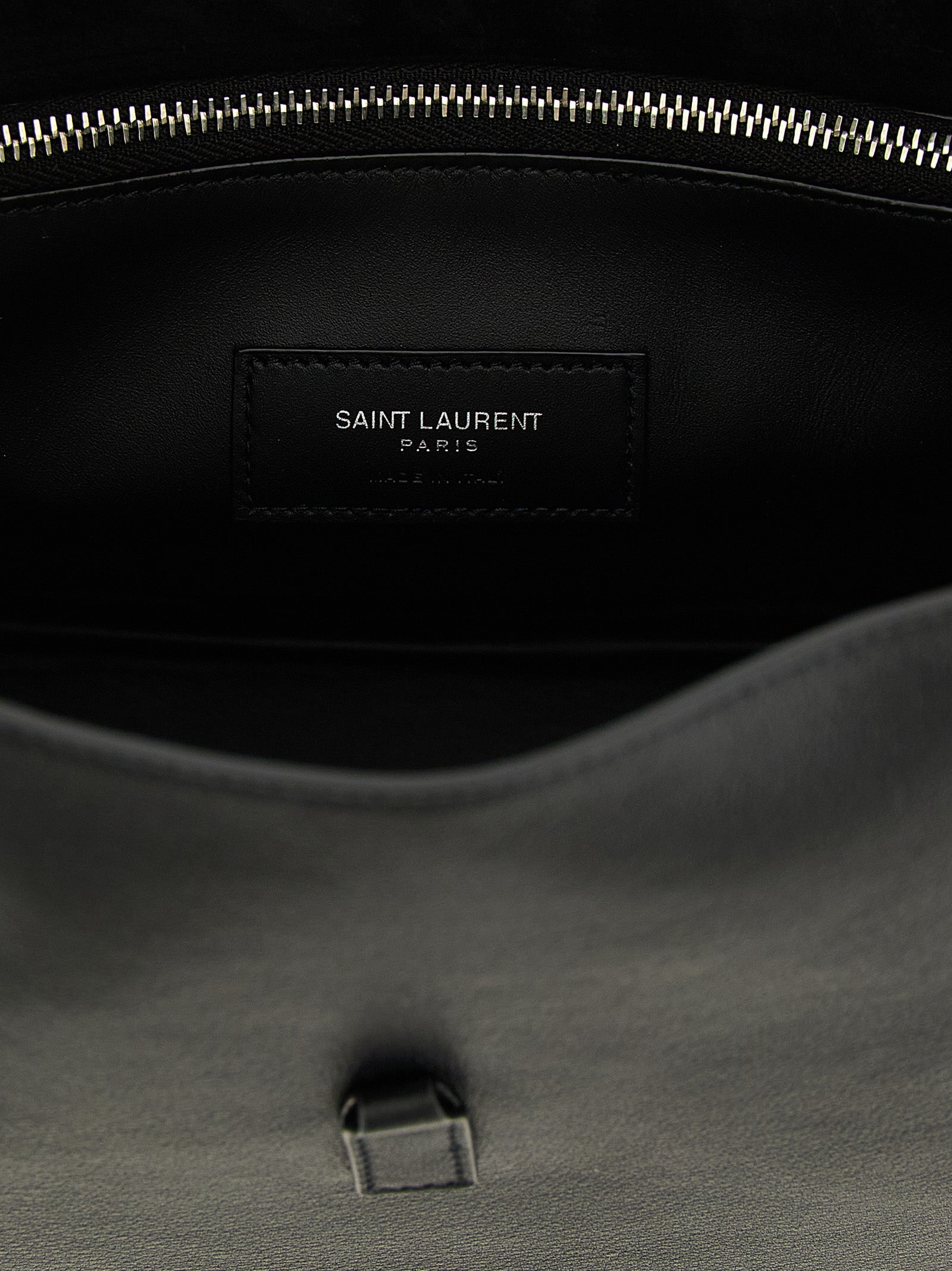Saint Laurent Black Calfskin Shoulder Bag (Ref. SA330583BM) - Detail view