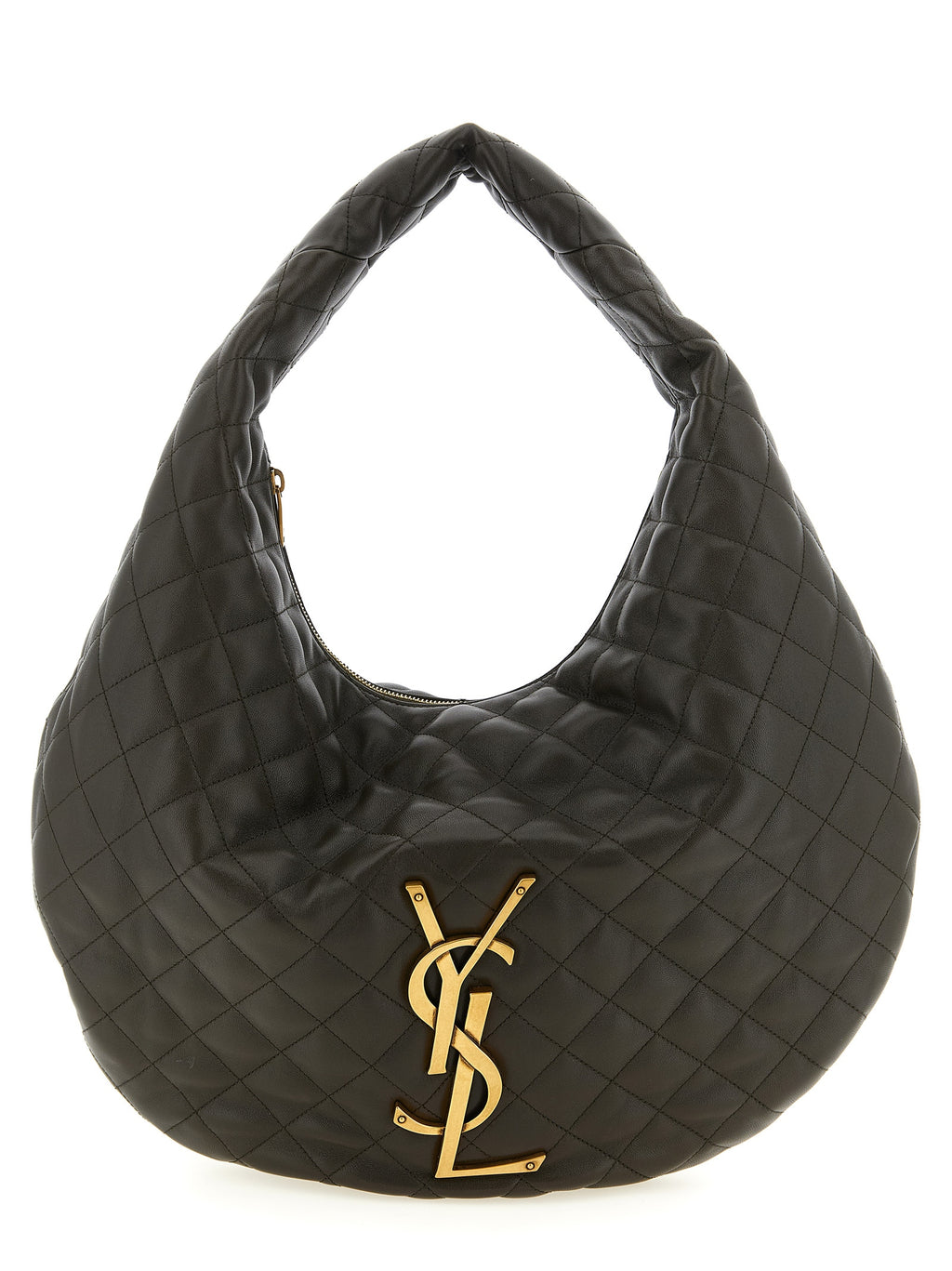 Saint Laurent Brown Lamb Leather Shoulder Bag (Ref. SA330708BM) - Front view