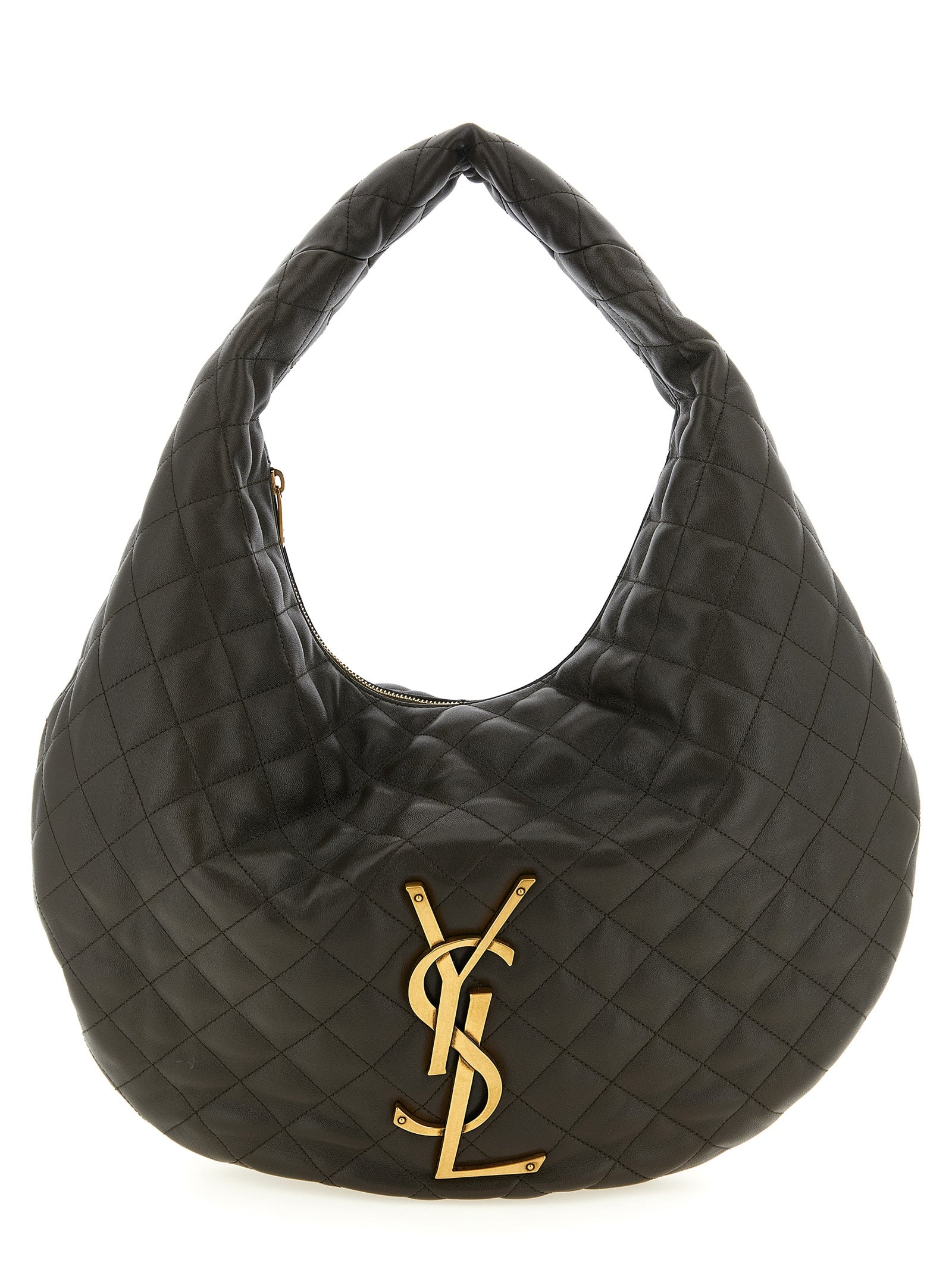 Saint Laurent Brown Lamb Leather Shoulder Bag (Ref. SA330708BM) - Front view