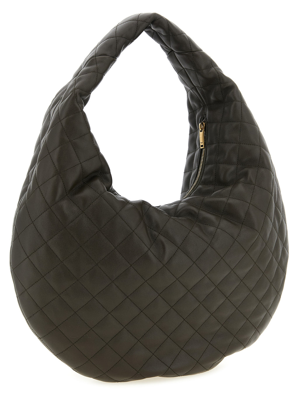 Saint Laurent Brown Lamb Leather Shoulder Bag (Ref. SA330708BM) - Side view
