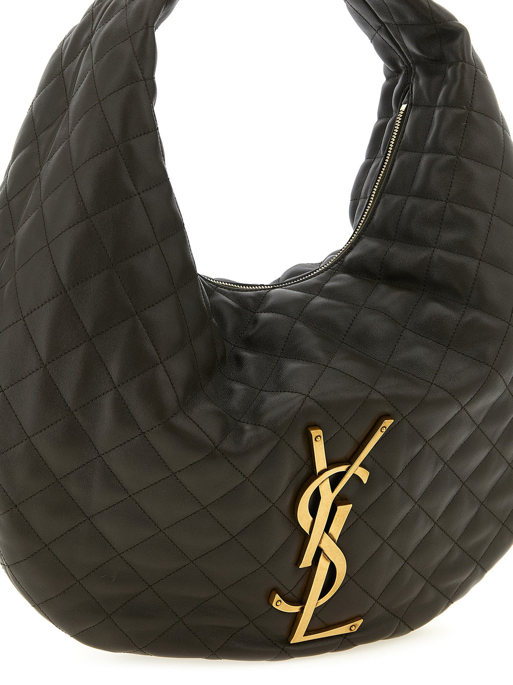 Saint Laurent Brown Lamb Leather Shoulder Bag (Ref. SA330708BM) - Back view