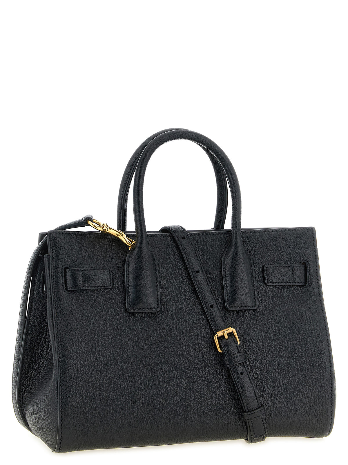Saint Laurent Black Goatskin Handbag - Back view