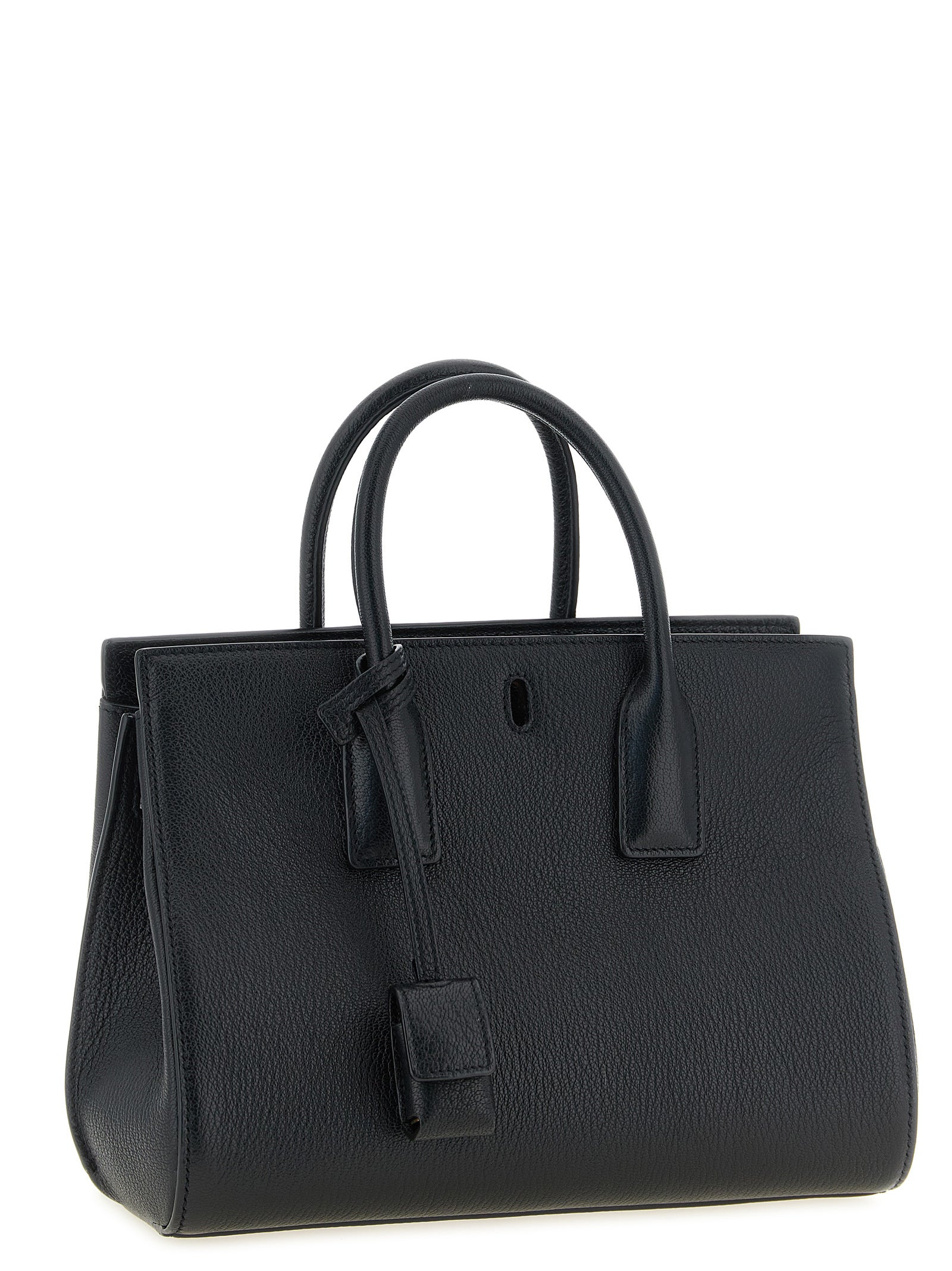 Saint Laurent Black Goatskin Handbag - Detail view