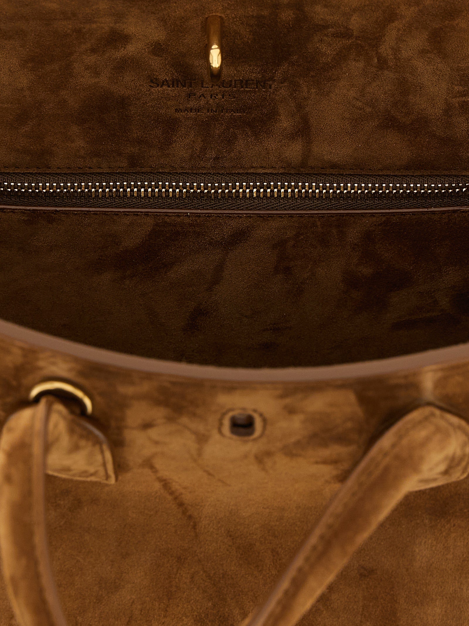 Saint Laurent Brown Calfskin Handbag (Ref. SA333127BM) - Close-up view