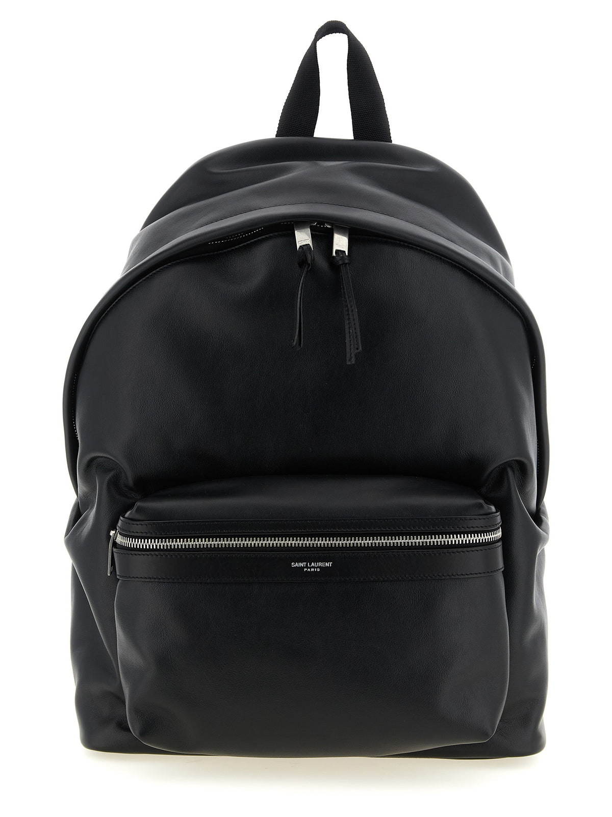 Saint Laurent Black Calfskin Backpack (Ref. SA333392BM) - Front view