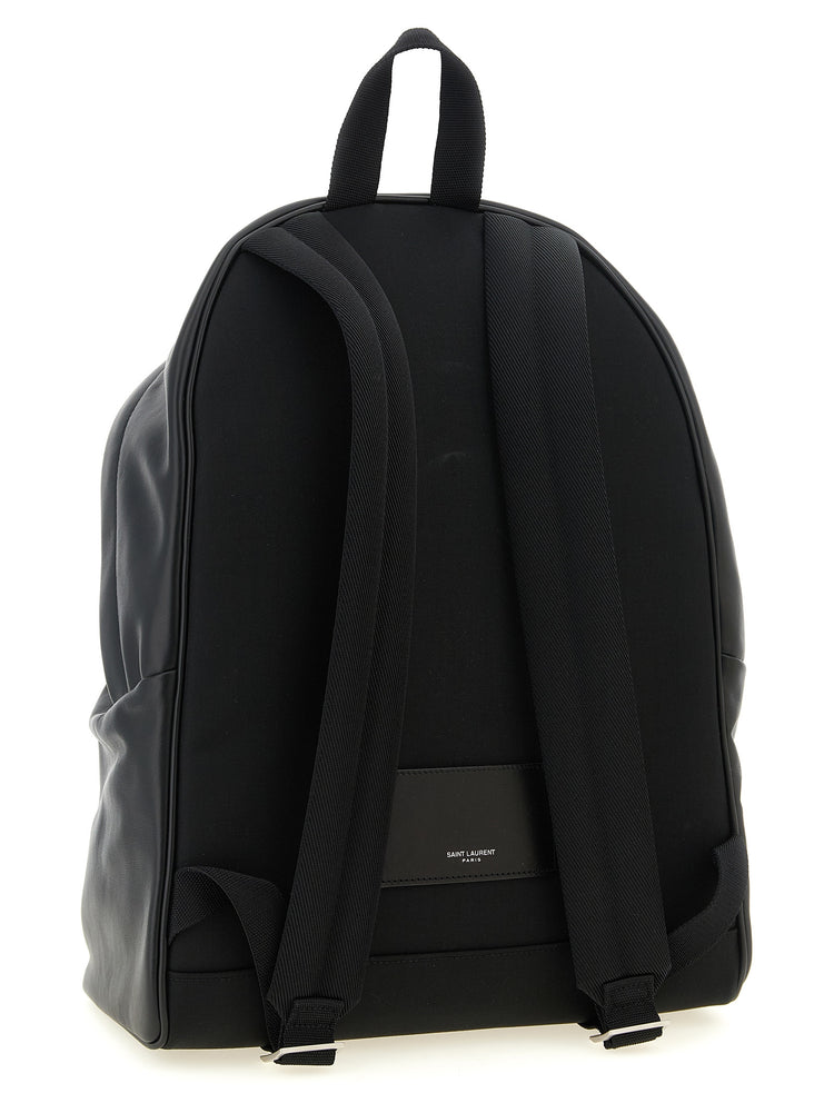 Saint Laurent Black Calfskin Backpack (Ref. SA333392BM) - Side view