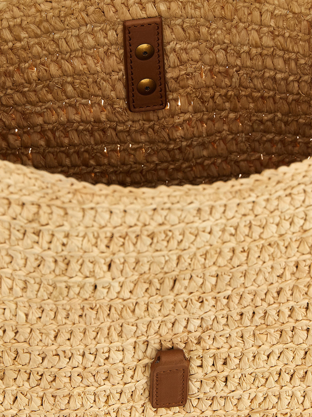 Saint Laurent Beige Raffia Shoulder Bag (Ref. SA333637BM) - Detail view