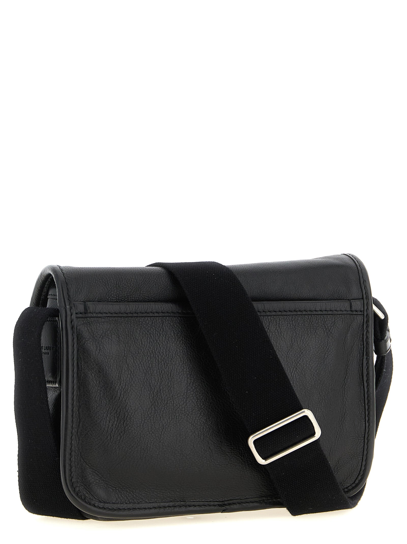 Saint Laurent Black Calfskin Crossbody Bag (Ref. SA333687BM) - Side view