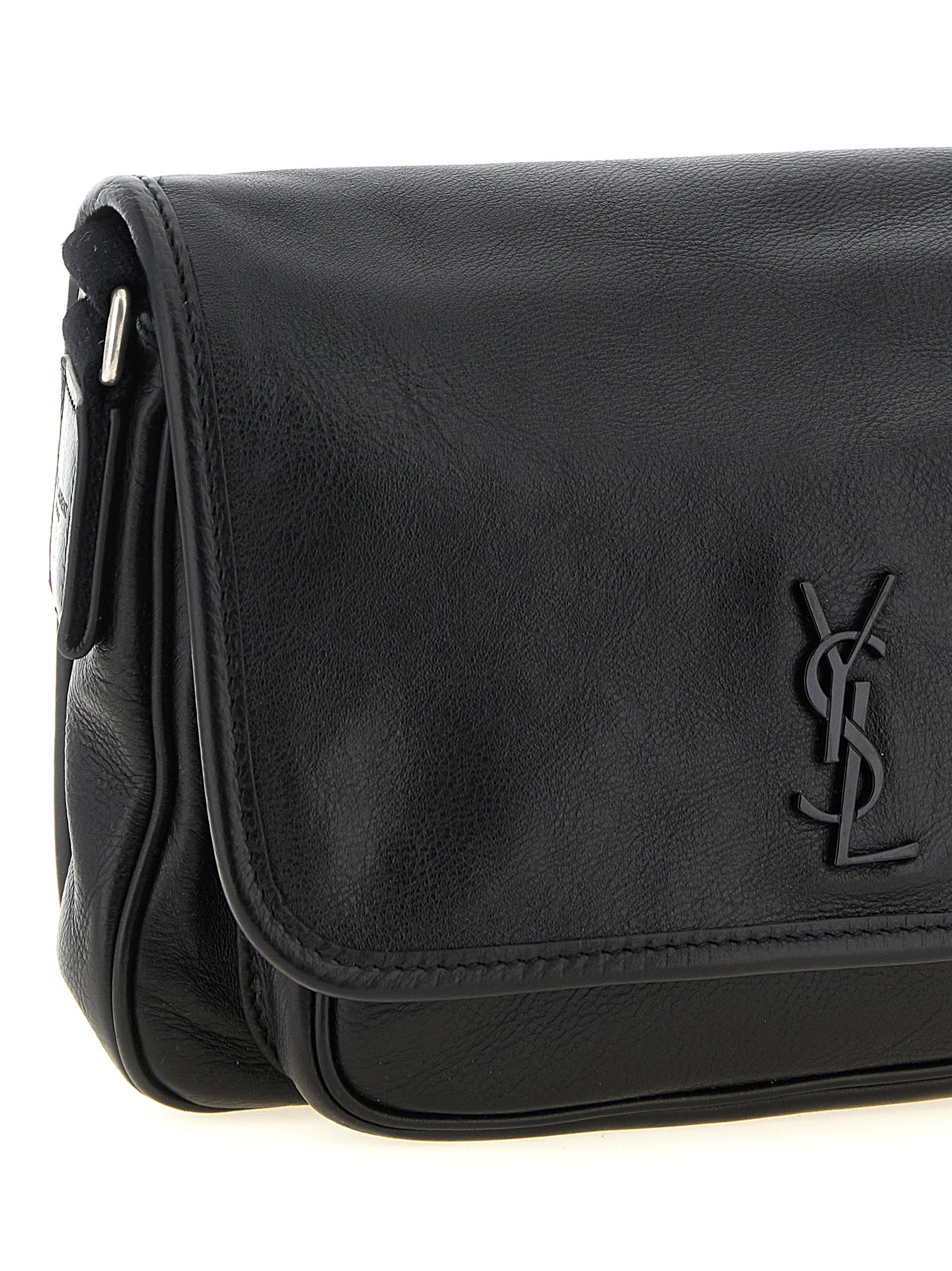 Saint Laurent Black Calfskin Crossbody Bag (Ref. SA333687BM) - Back view