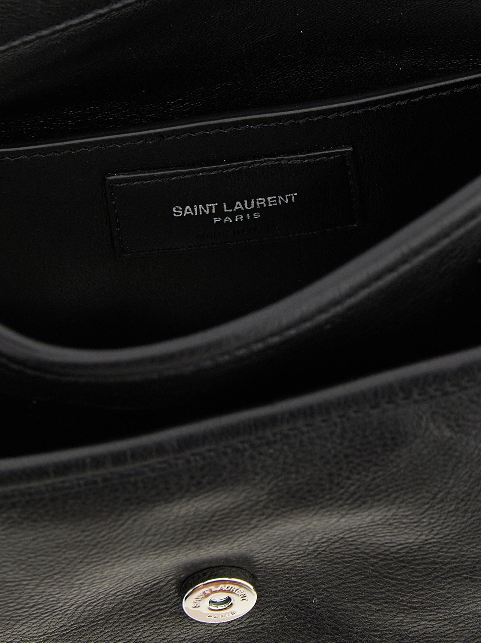 Saint Laurent Black Calfskin Crossbody Bag (Ref. SA333687BM) - Detail view