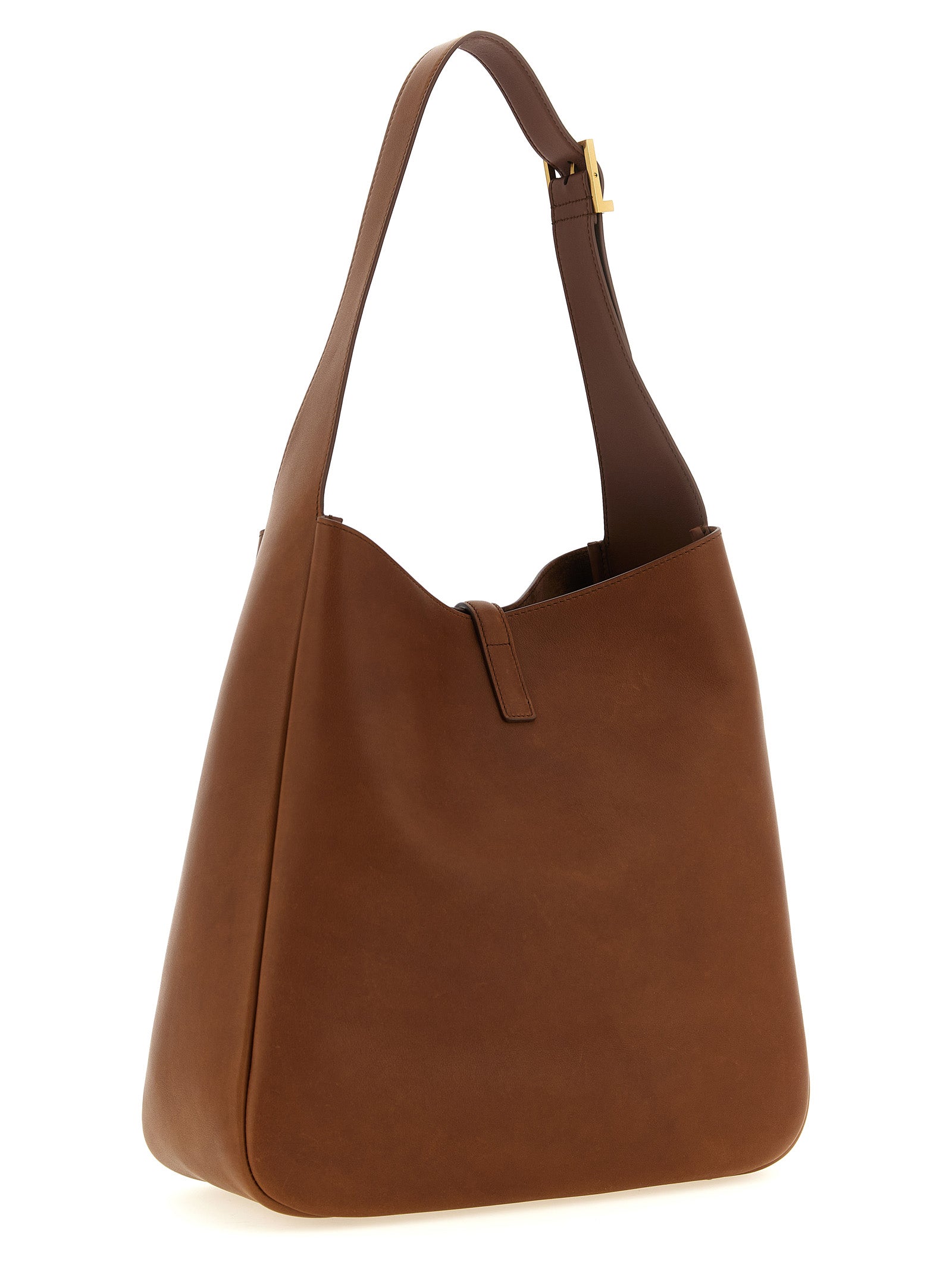 Saint Laurent Brown Calfskin Shoulder Bag (Ref. SA333705BM) - Side view