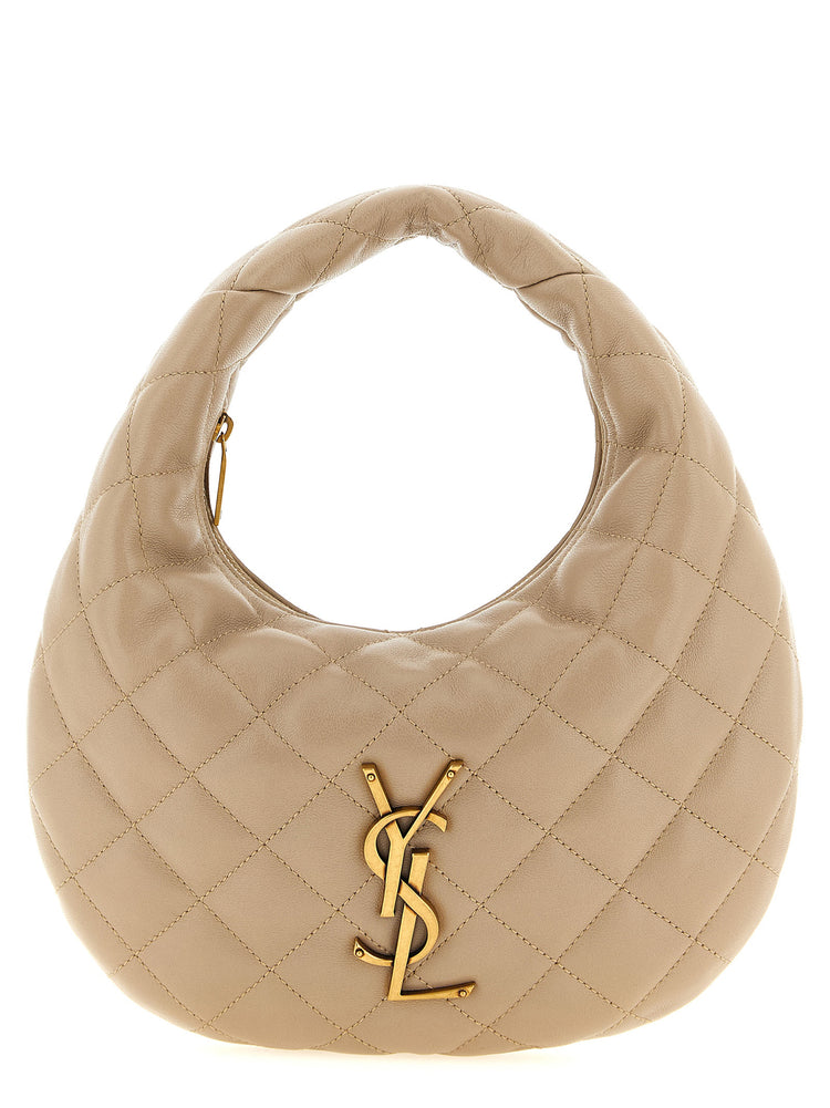 Saint Laurent Beige Lamb Leather Handbag - Front view