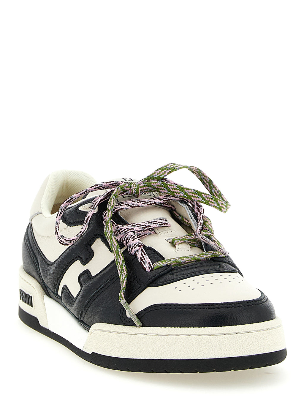 Fendi Bicolor Calfskin Athletic Sneakers - Side view
