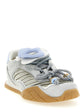 Fendi Gray Calfskin Athletic Sneakers - Back view