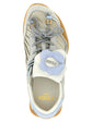 Fendi Gray Calfskin Athletic Sneakers - Close-up view