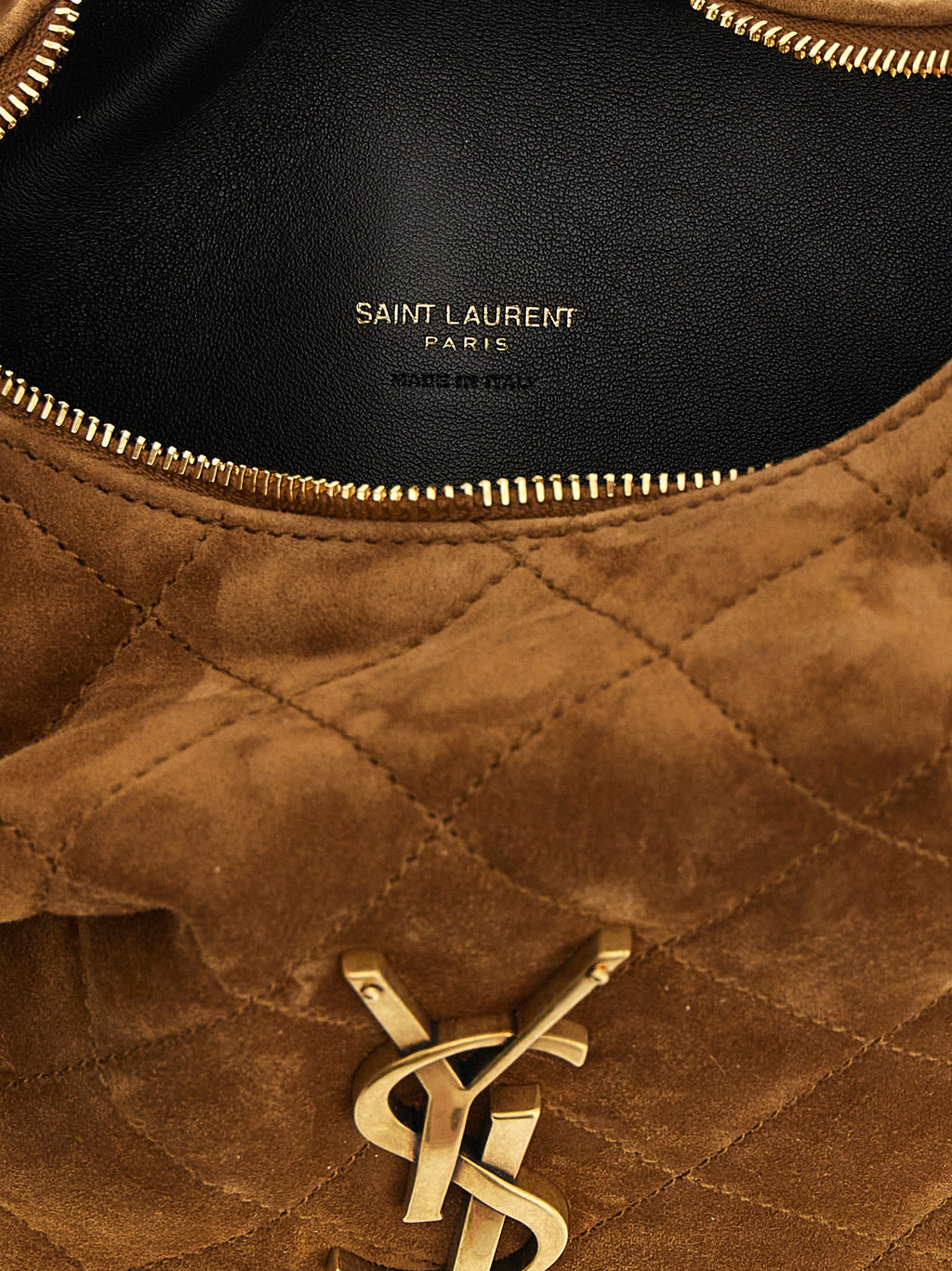 Saint Laurent Brown Calfskin Handbag (Ref. SA334509BM) - Detail view