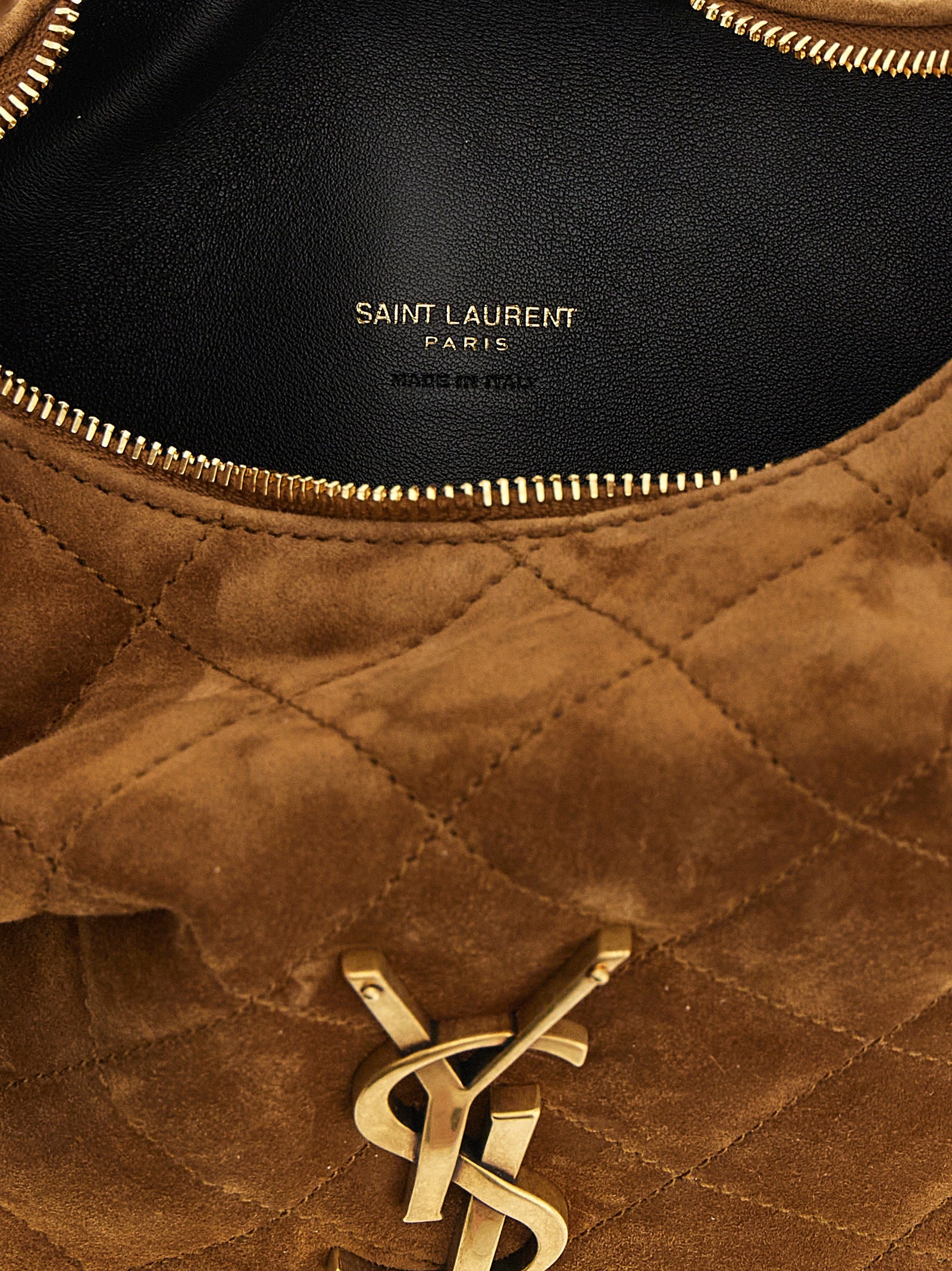 Saint Laurent Brown Calfskin Handbag (Ref. SA334509BM) - Detail view