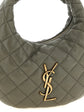 Saint Laurent Gray Lamb Leather Handbag - Back view
