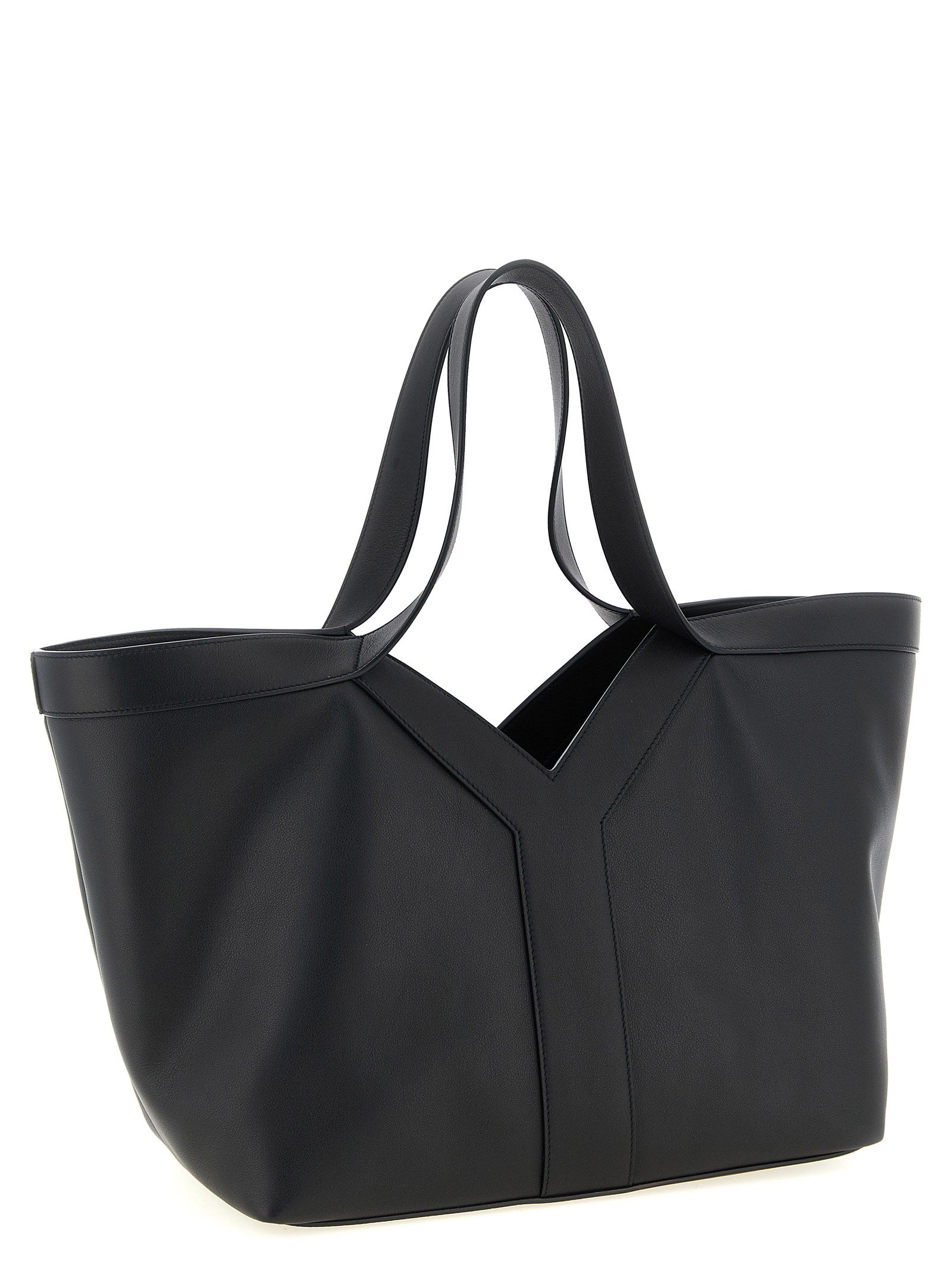 Saint Laurent Black Calfskin Tote Bag (Ref. SA334511BM) - Side view