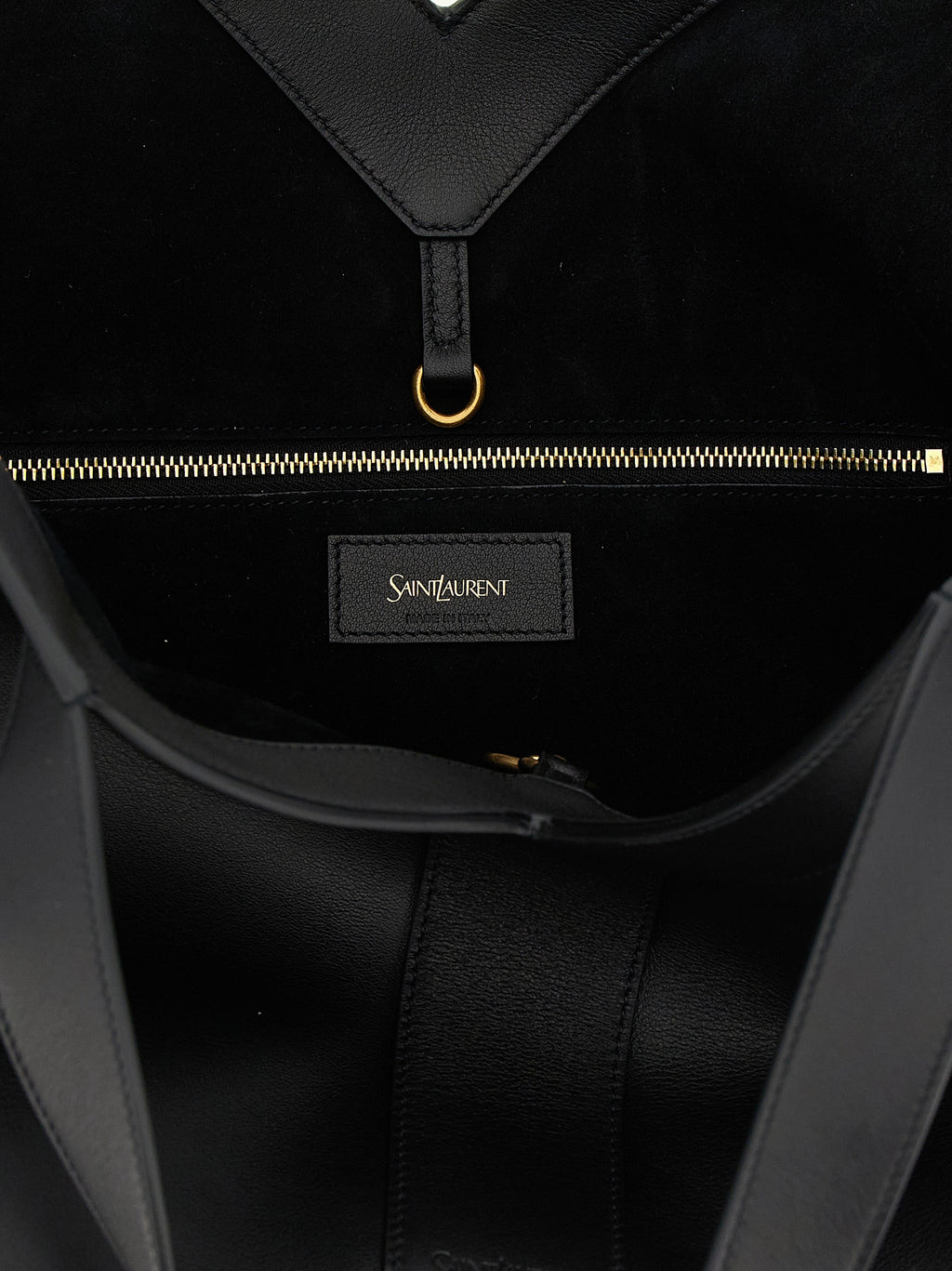 Saint Laurent Black Calfskin Tote Bag (Ref. SA334511BM) - Detail view