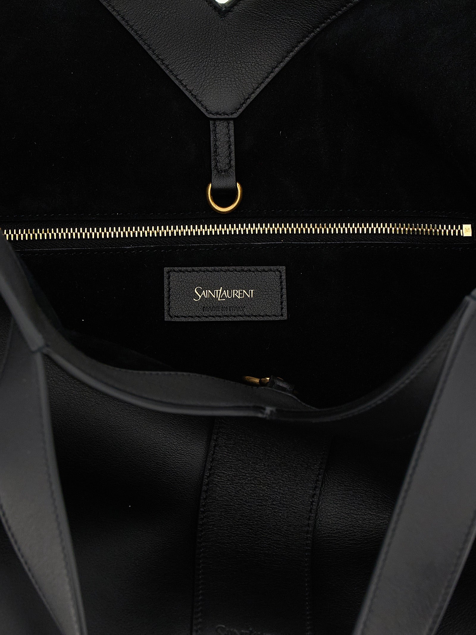 Saint Laurent Black Calfskin Tote Bag (Ref. SA334511BM) - Detail view