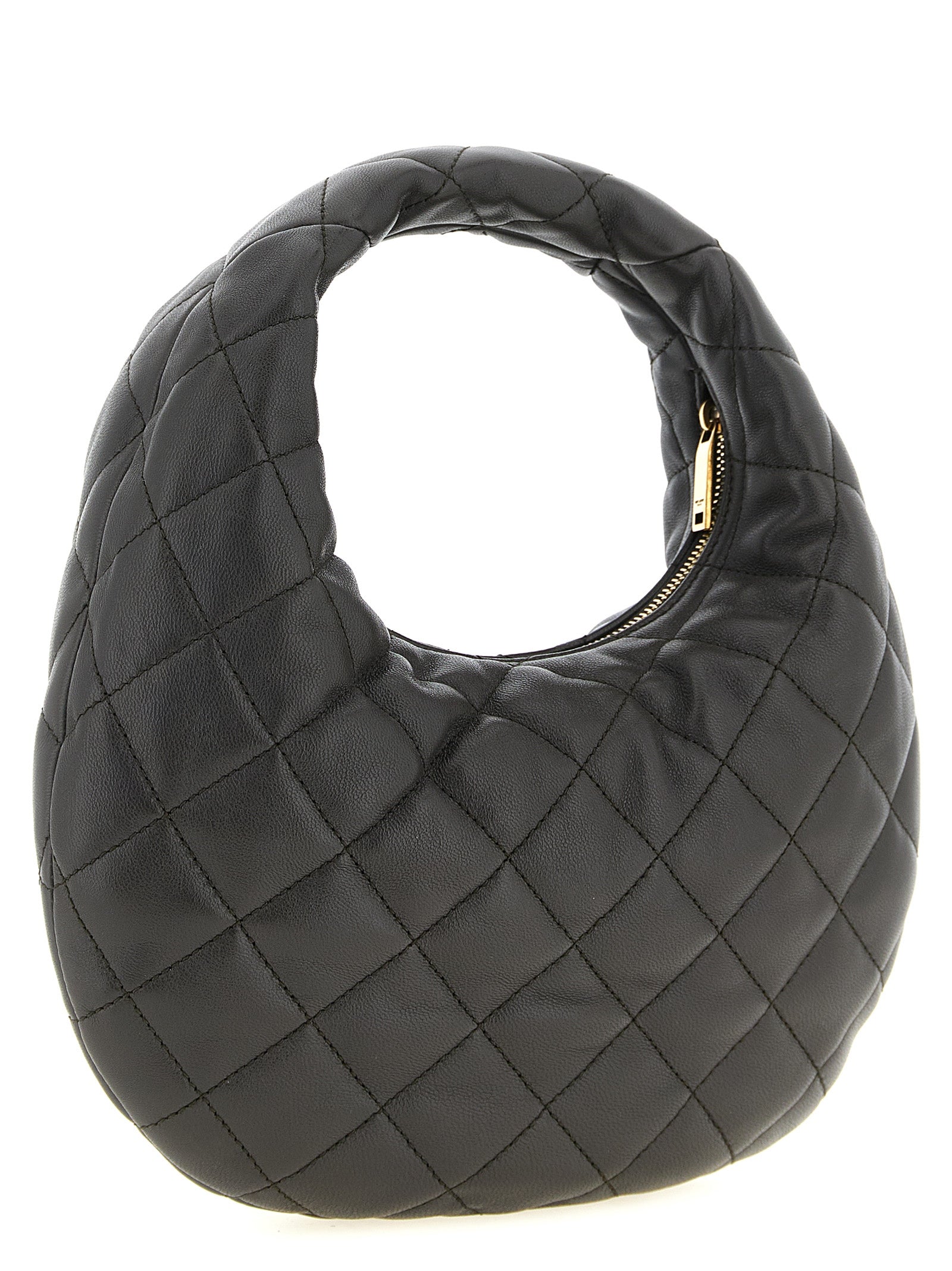 Saint Laurent Brown Lamb Leather Handbag - Side view