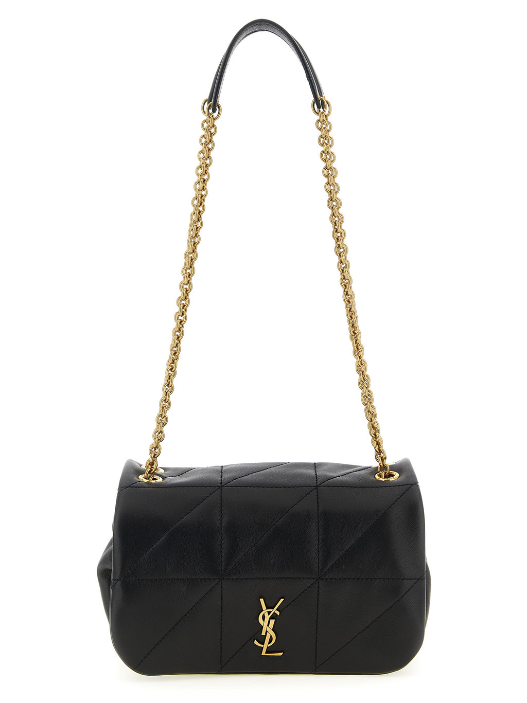 Saint Laurent Black Lamb Leather Shoulder Bag (Ref. SA335641BM) - Front view