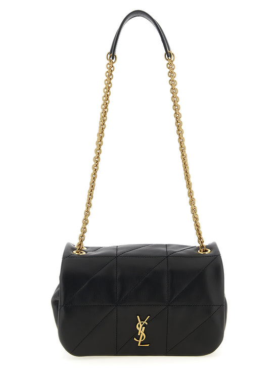 Saint Laurent Black Lamb Leather Shoulder Bag (Ref. SA335641BM) - Front view