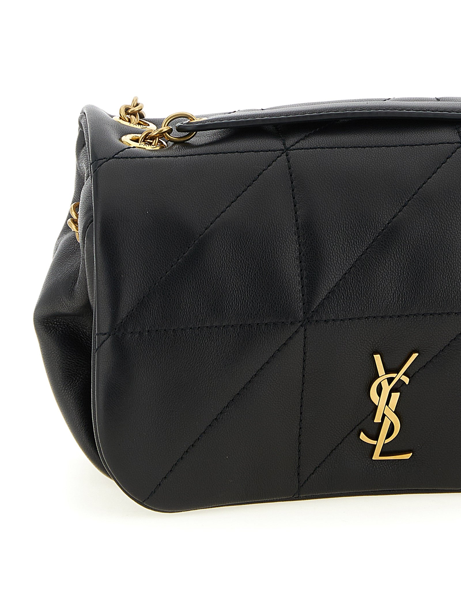 Saint Laurent Black Lamb Leather Shoulder Bag (Ref. SA335641BM) - Back view