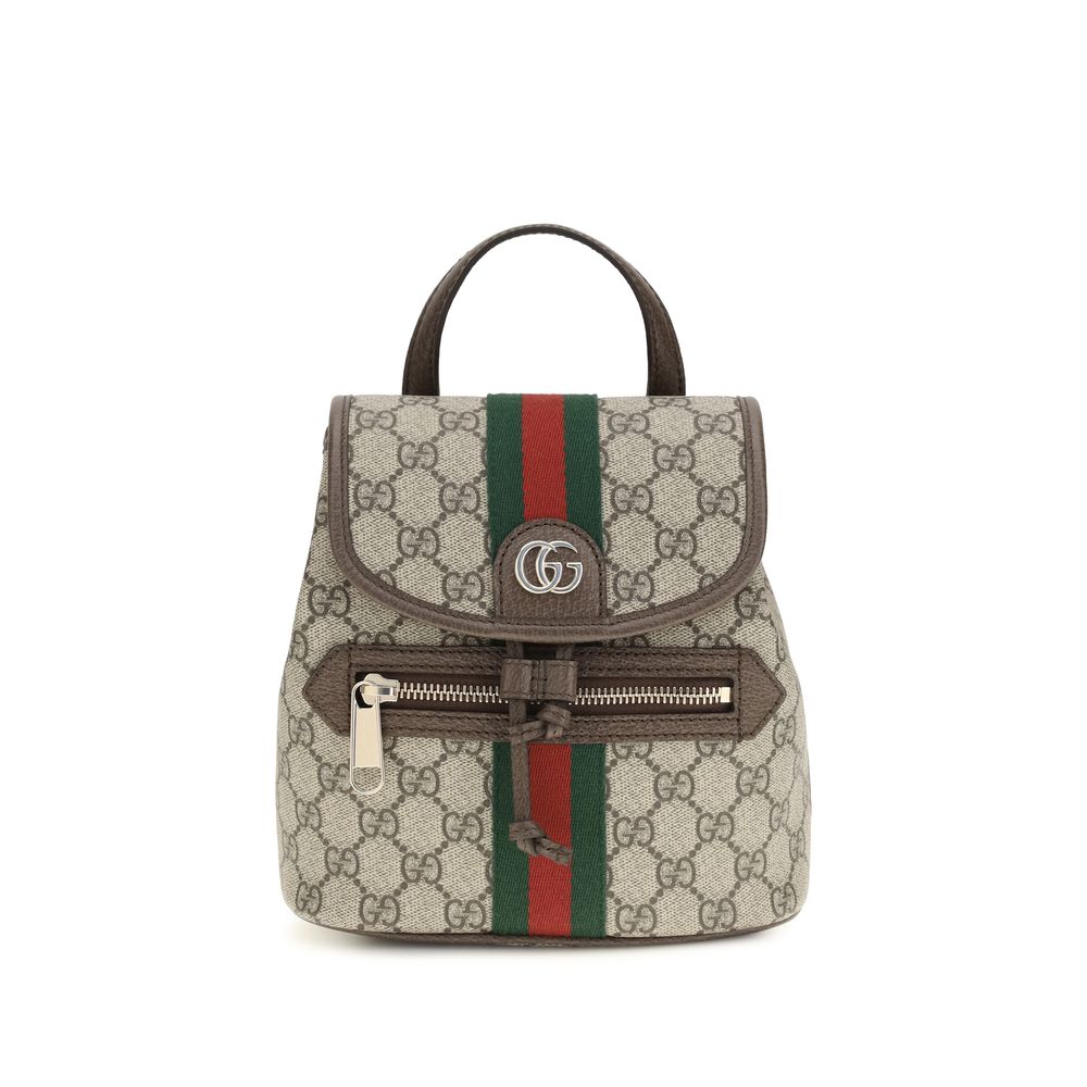 Gucci Beige Fabric Backpack - Front view
