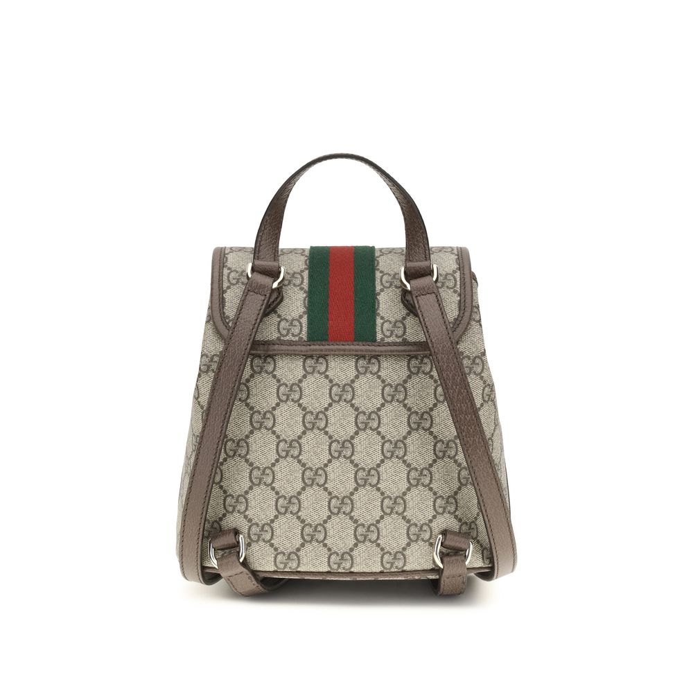 Gucci Beige Fabric Backpack - Side view