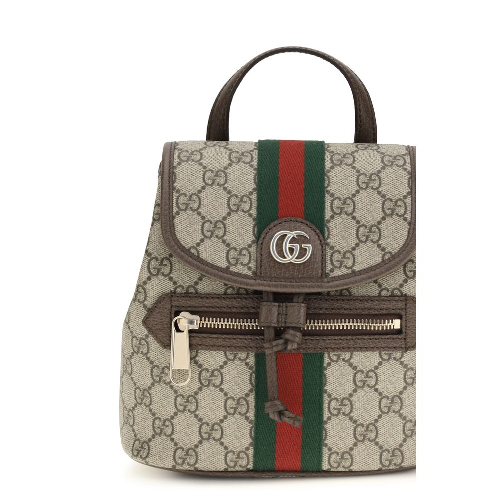 Gucci Beige Fabric Backpack - Back view
