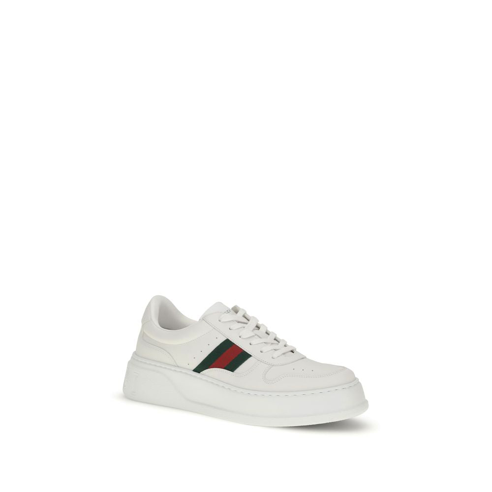 Gucci White Calf Leather Chunky Sneakers - AW26 (Ref. GU848317UPG409064) - Side view