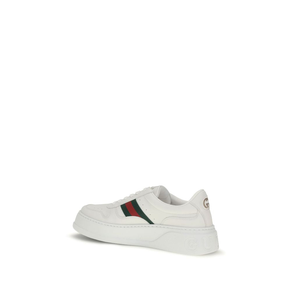Gucci White Calf Leather Chunky Sneakers - AW26 (Ref. GU848317UPG409064) - Back view