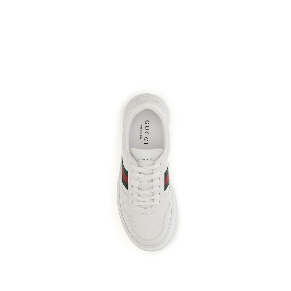 Gucci White Calf Leather Chunky Sneakers - AW26 (Ref. GU848317UPG409064) - Detail view