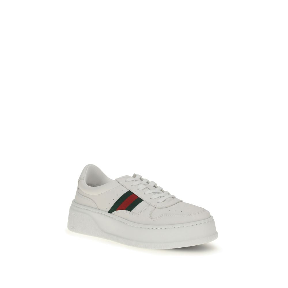Gucci White Calf Leather Chunky Sneakers - AW26 (Ref. GU848307UPG409064) - Side view